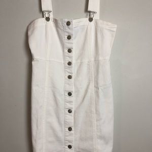 Forever 21 white denim dress